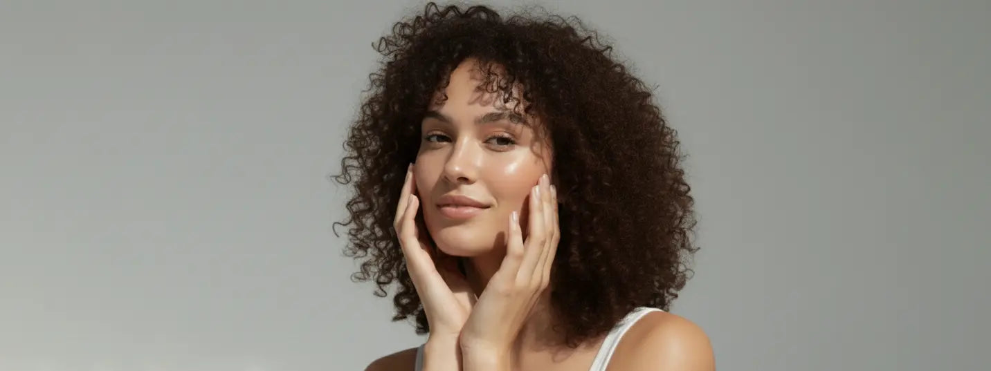 Qiare skincare brand hero banner showcasing natural, science-backed products for healthy glowing skin
