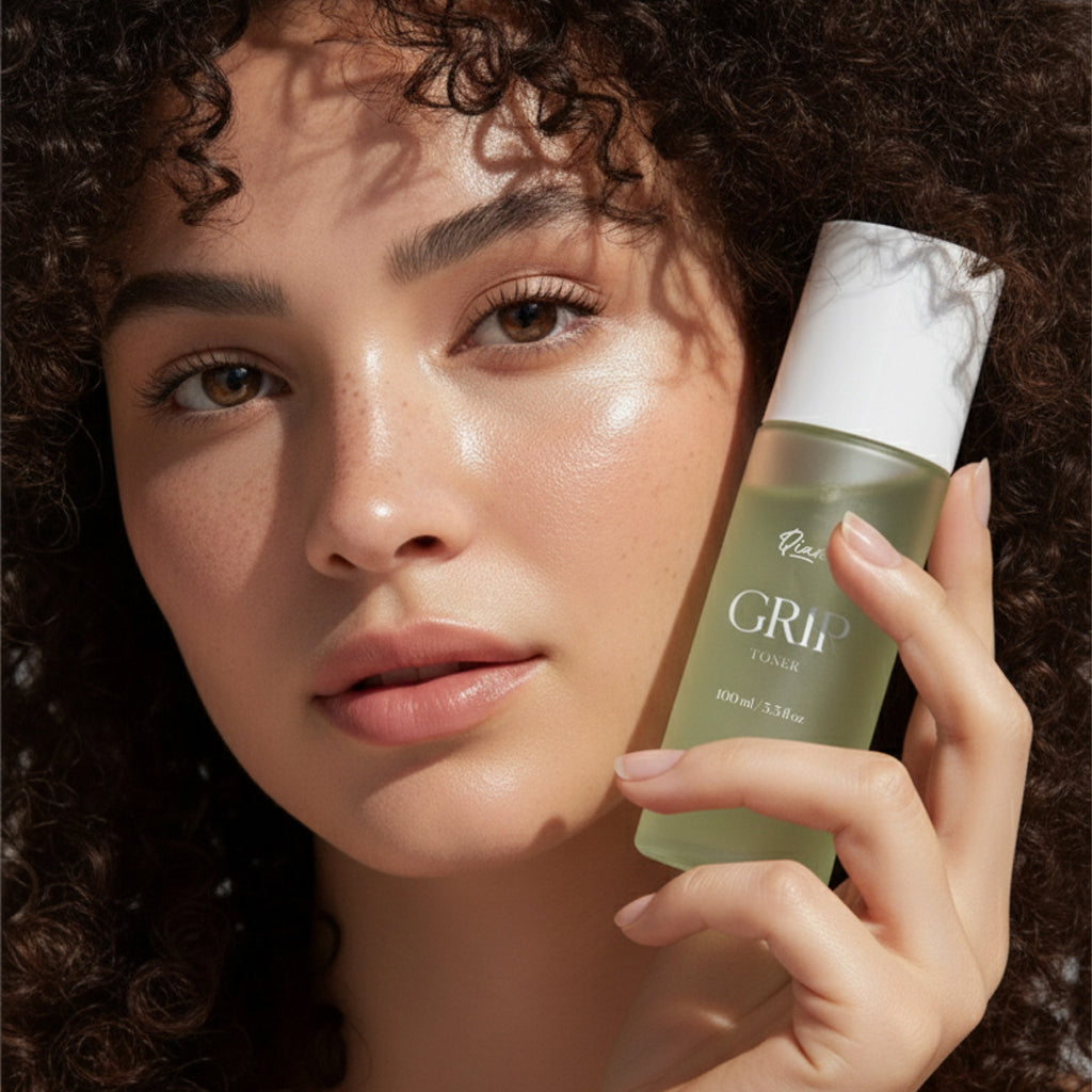 Daily acne routine – GRIP Toner and FADE Serum for breakouts.