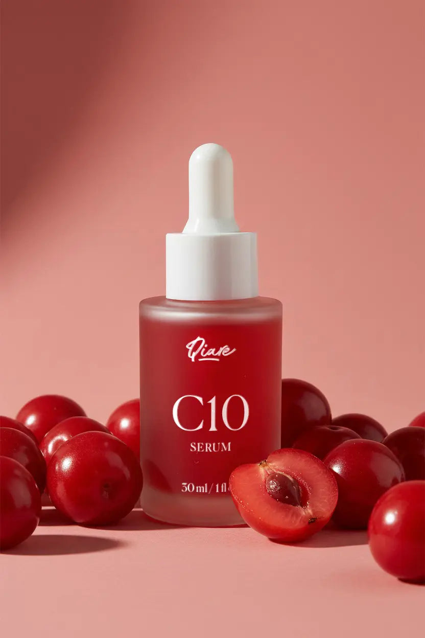 QIARE C10 Vitamin C Serum with Ferulic Acid and Acerola Cherry Extract