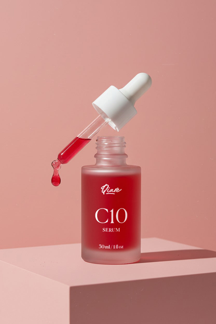 QIARE C10 Vitamin C Serum with Ferulic Acid and Acerola Cherry Extract