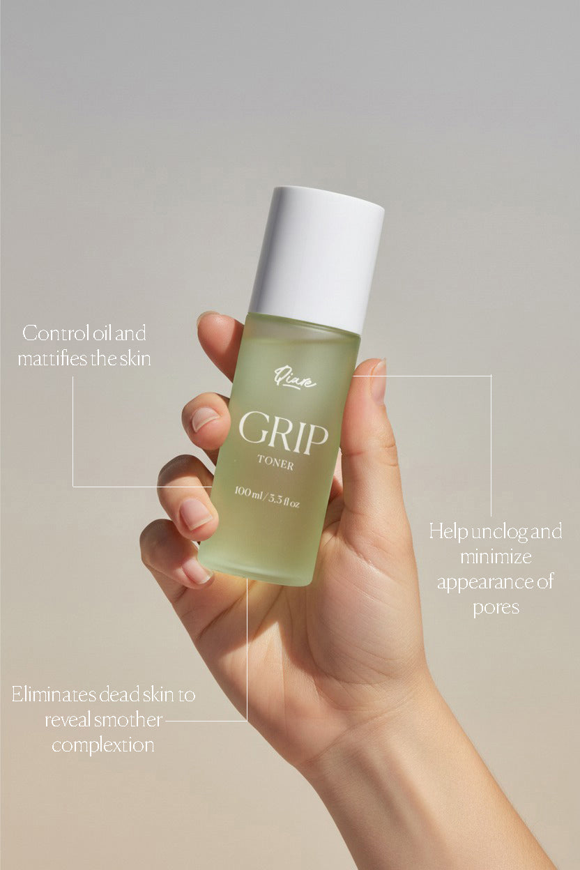 QIARE Grip Balancing Toner with Zinc PCA, Niacinamide and Green Apple Extract