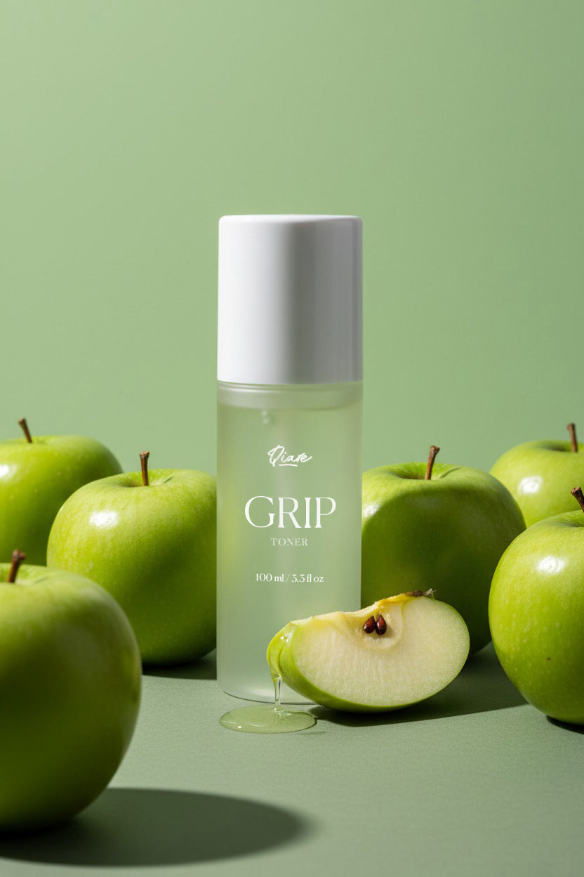 QIARE Grip Balancing Toner with Zinc PCA, Niacinamide and Green Apple Extract
