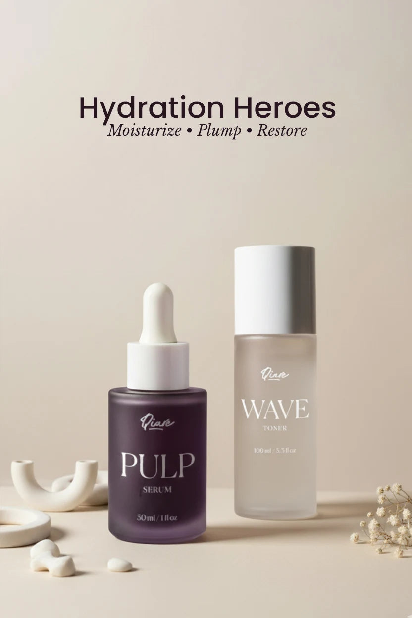 Hydration Heroes skincare duo with hyaluronic acid and niacinamide.