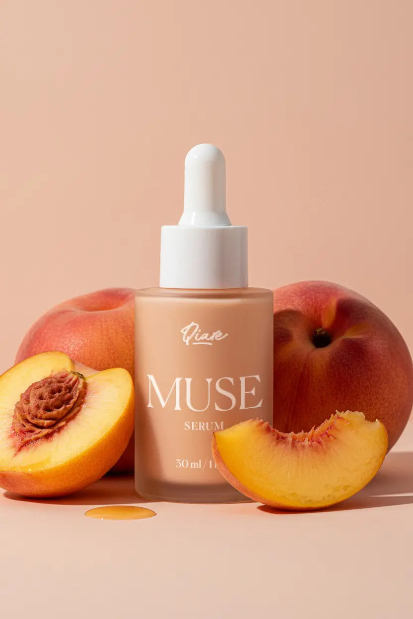 QIARE Muse Retinol Serum with Peach Extract to reduce fine lines

