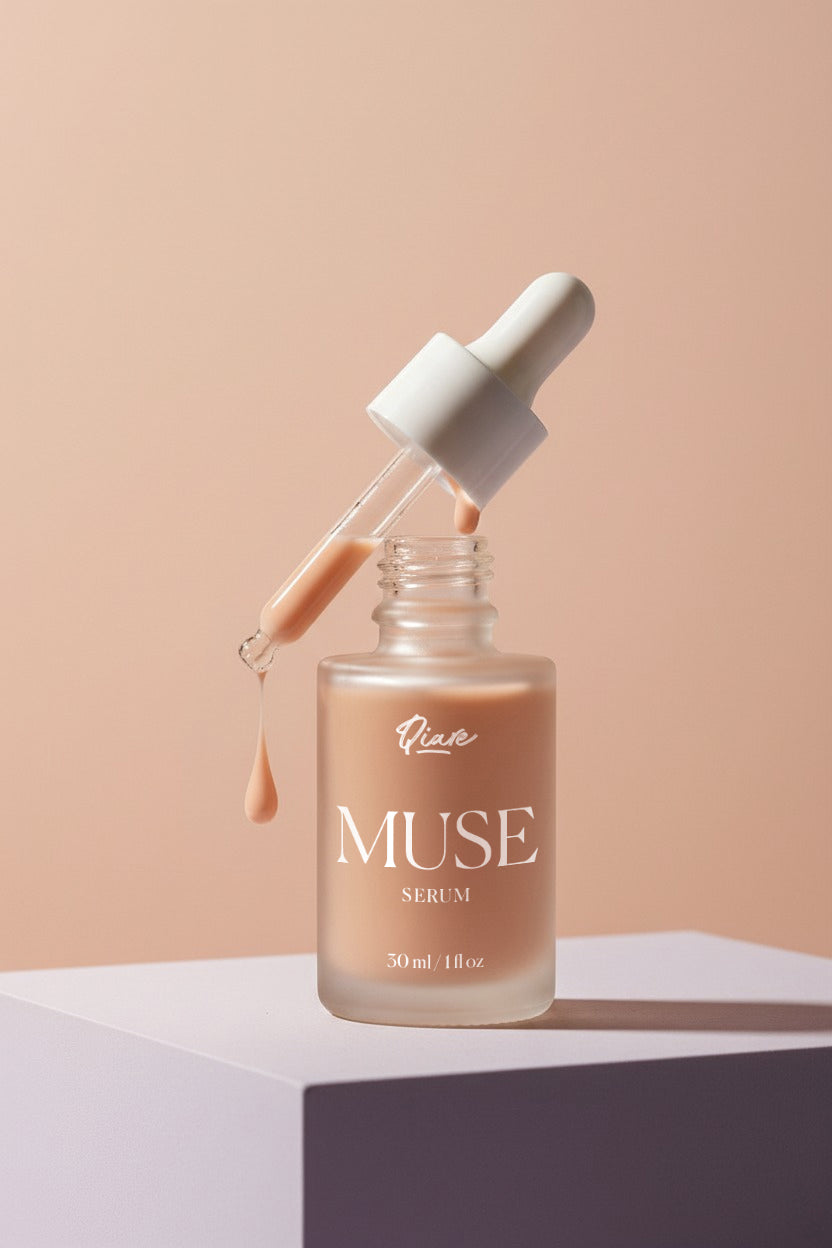 QIARE Muse Retinol Serum with Peach Extract to reduce fine lines