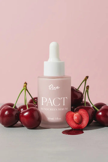 QIARE Pact Sunscreen Serum SPF 60 with Niacinamide and Cherry Extract
