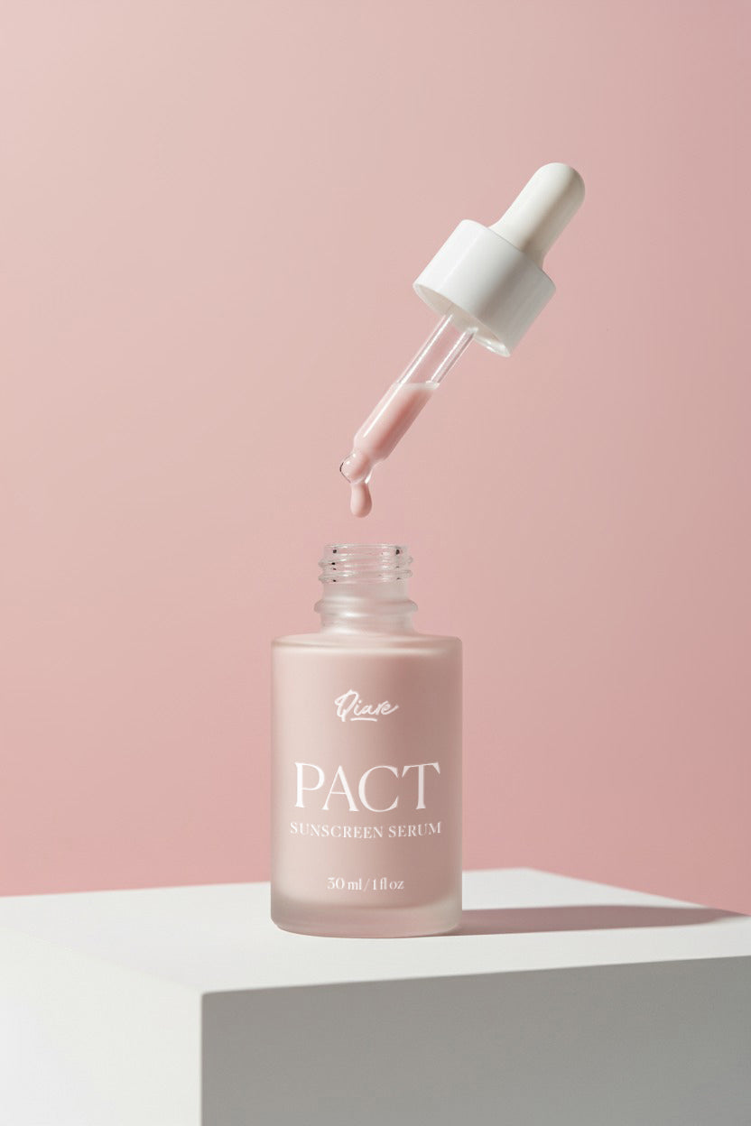 QIARE Pact Sunscreen Serum SPF 60 with Niacinamide and Cherry Extract