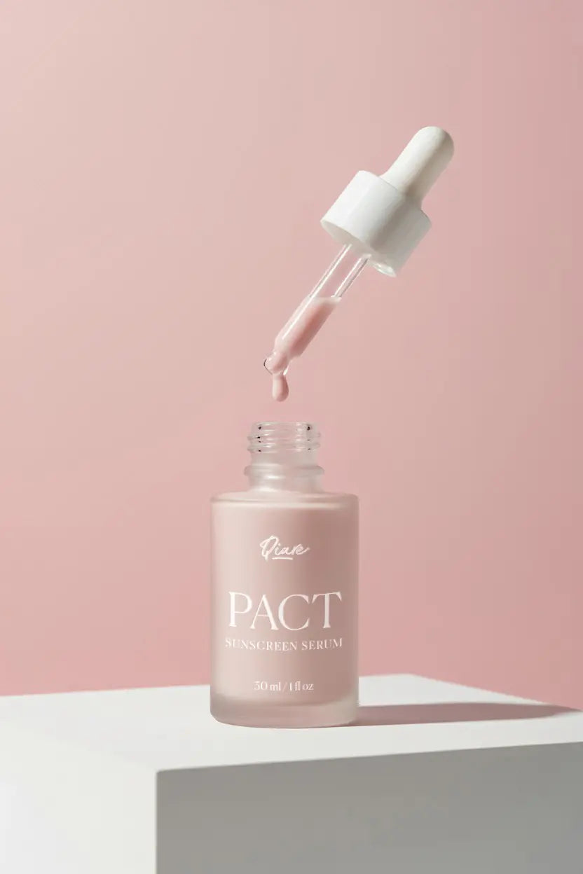 QIARE Pact Sunscreen Serum for UV protection and hydration
