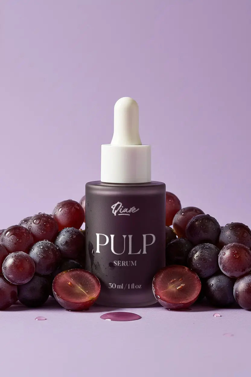 QIARE Pulp Hydrating Serum 30ml grape extract formula for all skin types