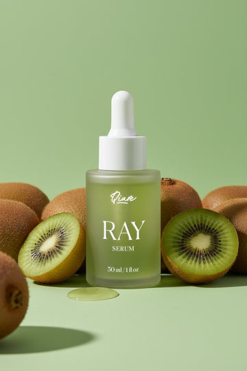 QIARE Ray Brightening Serum with Lactic Acid, Glycolic Acid and Kiwi Extract