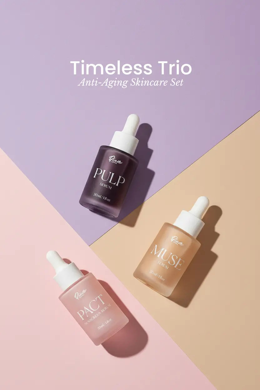 Qiare Hydration Heroes Hero Image – hydrating serum and toner set with hyaluronic acid and niacinamide.